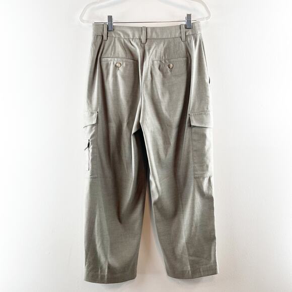 Madewell The Petite Turner Tapered Cargo Pants in Yarn Dye Gray 4 Petite - Picture 8 of 10